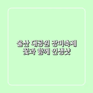 울산 대공원 장미축제 꽃과 함께 인생샷