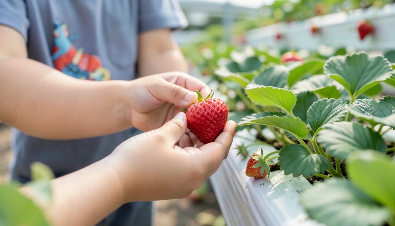 딸기체험, 그 이상의 가치: 교육과 건강을 한 번에!