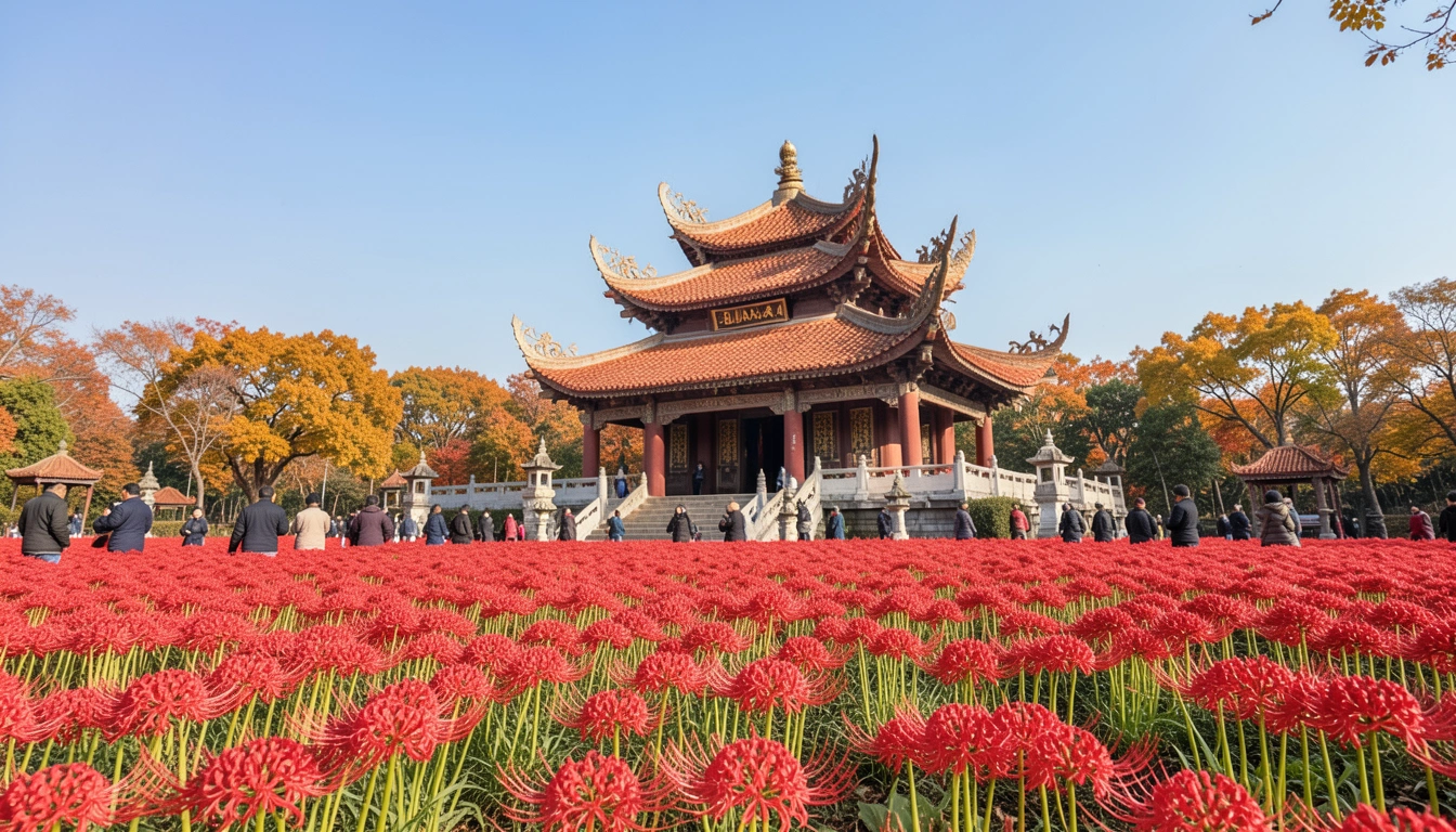 영광 불갑사상사화 축제, 복잡한 인파 속에서도 인생샷 남기는 법